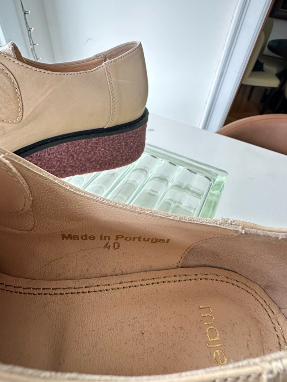 Men's Tan Leather Buckle Loafers - Picture 11 of 11